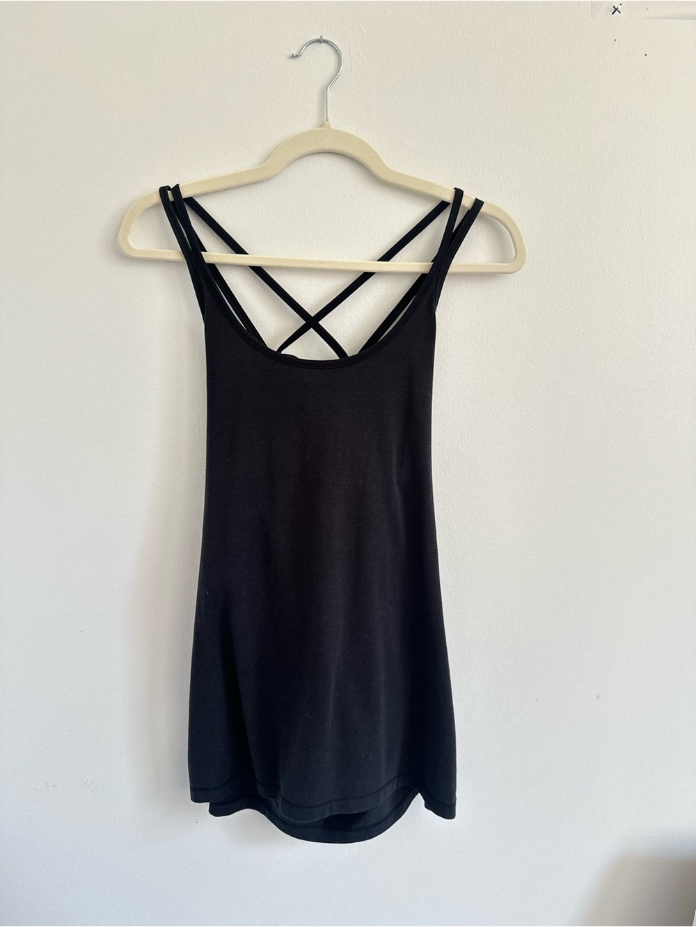 Calia by Carrie Underwood Black Open Back Crossback Workout Tank | Size M